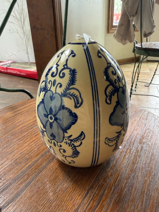 Mikasa Other - Mikasa Blue and Cream Porcelain Decorative Egg